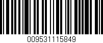 Código de barras (EAN, GTIN, SKU, ISBN): '009531115849'