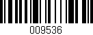 Código de barras (EAN, GTIN, SKU, ISBN): '009536'