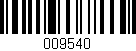 Código de barras (EAN, GTIN, SKU, ISBN): '009540'