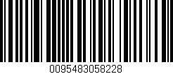 Código de barras (EAN, GTIN, SKU, ISBN): '0095483058228'