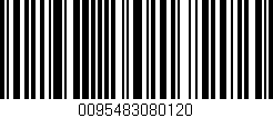 Código de barras (EAN, GTIN, SKU, ISBN): '0095483080120'