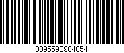 Código de barras (EAN, GTIN, SKU, ISBN): '0095598984054'