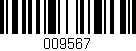 Código de barras (EAN, GTIN, SKU, ISBN): '009567'