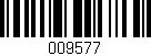 Código de barras (EAN, GTIN, SKU, ISBN): '009577'