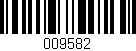 Código de barras (EAN, GTIN, SKU, ISBN): '009582'