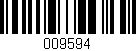 Código de barras (EAN, GTIN, SKU, ISBN): '009594'
