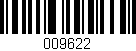 Código de barras (EAN, GTIN, SKU, ISBN): '009622'