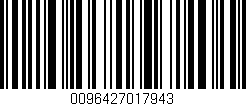 Código de barras (EAN, GTIN, SKU, ISBN): '0096427017943'