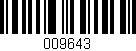 Código de barras (EAN, GTIN, SKU, ISBN): '009643'