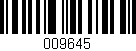 Código de barras (EAN, GTIN, SKU, ISBN): '009645'