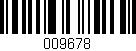 Código de barras (EAN, GTIN, SKU, ISBN): '009678'