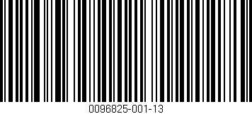Código de barras (EAN, GTIN, SKU, ISBN): '0096825-001-13'