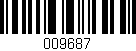 Código de barras (EAN, GTIN, SKU, ISBN): '009687'