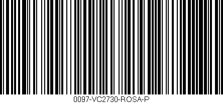 Código de barras (EAN, GTIN, SKU, ISBN): '0097-VC2730-ROSA-P'