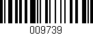 Código de barras (EAN, GTIN, SKU, ISBN): '009739'