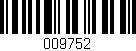 Código de barras (EAN, GTIN, SKU, ISBN): '009752'