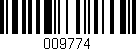 Código de barras (EAN, GTIN, SKU, ISBN): '009774'