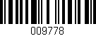 Código de barras (EAN, GTIN, SKU, ISBN): '009778'