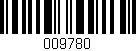 Código de barras (EAN, GTIN, SKU, ISBN): '009780'