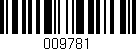 Código de barras (EAN, GTIN, SKU, ISBN): '009781'