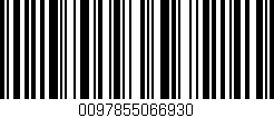 Código de barras (EAN, GTIN, SKU, ISBN): '0097855066930'