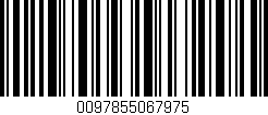 Código de barras (EAN, GTIN, SKU, ISBN): '0097855067975'