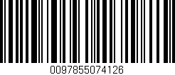 Código de barras (EAN, GTIN, SKU, ISBN): '0097855074126'