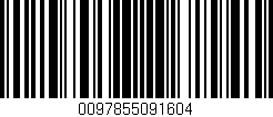 Código de barras (EAN, GTIN, SKU, ISBN): '0097855091604'