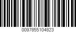 Código de barras (EAN, GTIN, SKU, ISBN): '0097855104823'