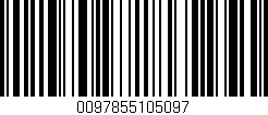 Código de barras (EAN, GTIN, SKU, ISBN): '0097855105097'