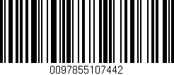 Código de barras (EAN, GTIN, SKU, ISBN): '0097855107442'