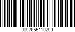 Código de barras (EAN, GTIN, SKU, ISBN): '0097855110299'