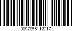 Código de barras (EAN, GTIN, SKU, ISBN): '0097855112217'