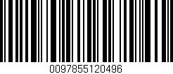 Código de barras (EAN, GTIN, SKU, ISBN): '0097855120496'