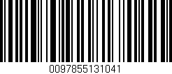 Código de barras (EAN, GTIN, SKU, ISBN): '0097855131041'