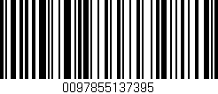Código de barras (EAN, GTIN, SKU, ISBN): '0097855137395'