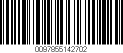 Código de barras (EAN, GTIN, SKU, ISBN): '0097855142702'