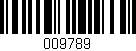 Código de barras (EAN, GTIN, SKU, ISBN): '009789'