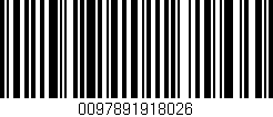 Código de barras (EAN, GTIN, SKU, ISBN): '0097891918026'