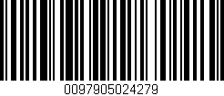 Código de barras (EAN, GTIN, SKU, ISBN): '0097905024279'