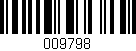 Código de barras (EAN, GTIN, SKU, ISBN): '009798'