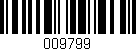 Código de barras (EAN, GTIN, SKU, ISBN): '009799'