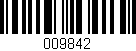 Código de barras (EAN, GTIN, SKU, ISBN): '009842'