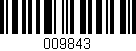 Código de barras (EAN, GTIN, SKU, ISBN): '009843'