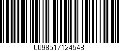 Código de barras (EAN, GTIN, SKU, ISBN): '0098517124548'