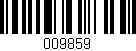Código de barras (EAN, GTIN, SKU, ISBN): '009859'