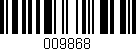 Código de barras (EAN, GTIN, SKU, ISBN): '009868'
