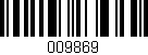 Código de barras (EAN, GTIN, SKU, ISBN): '009869'