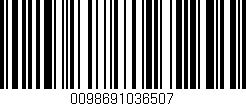Código de barras (EAN, GTIN, SKU, ISBN): '0098691036507'