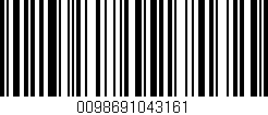 Código de barras (EAN, GTIN, SKU, ISBN): '0098691043161'